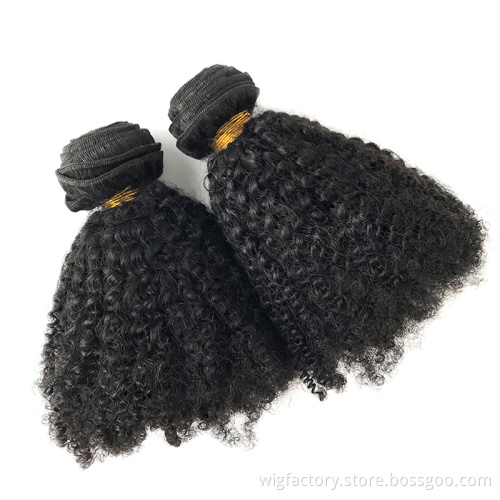 Wholesale afro kinky human hair, virgin human chinese hair bundles, afro kinky curly weave for black women